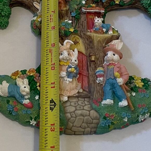 "Bunnies Tree" 3D Wall Decor, Bunny, Flowers, Easter, Spring, Eggs, Baby Nursery - Picture 12 of 14
